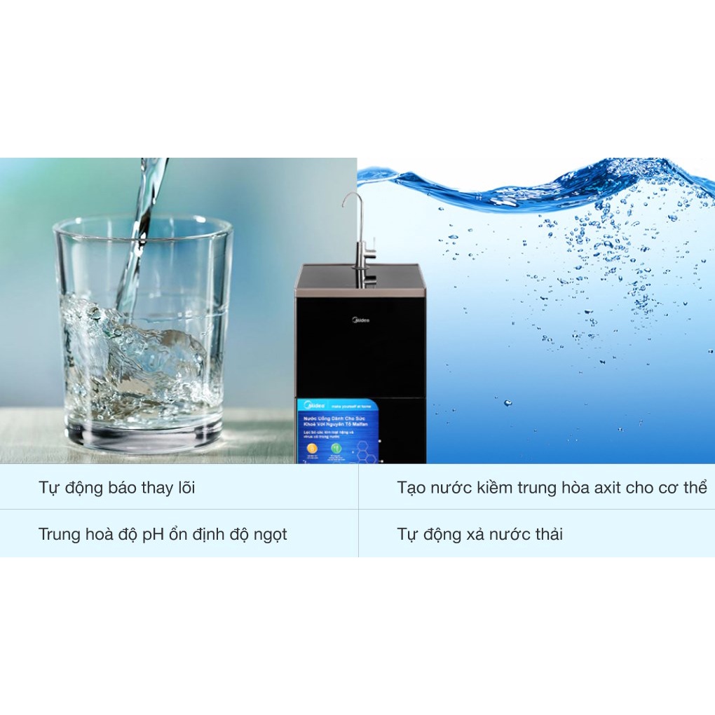 Máy lọc nước RO Midea MWP-S0620MR 6 lõi - Điện máy Sunmy- BẢo hành chính hãng toàn quốc
