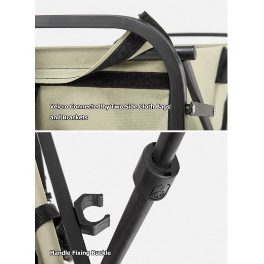 Xe kéo dã ngoại NatureHike 90L gấp gọn NH19PJ001,Xe đẩy dã ngoại Naturehike