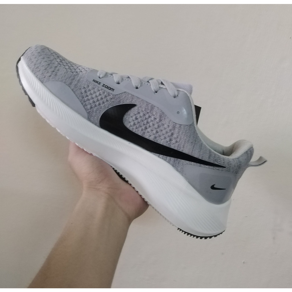 Giày thể thao nam Nike Zoom màu xám cao cấp ❤️ Giày chạy bộ tập gym nam siêu nhẹ màu xám Full Box