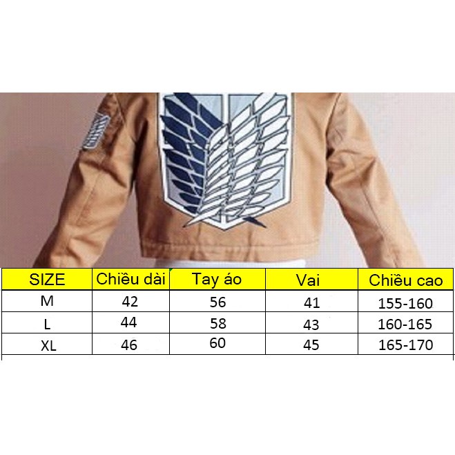 Áo choàng cosplay đội trinh sát - AOT - Baystore