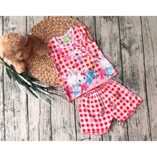 Đồ bộ bé gái tôn lanh từ 6kg-12kg siêu mát