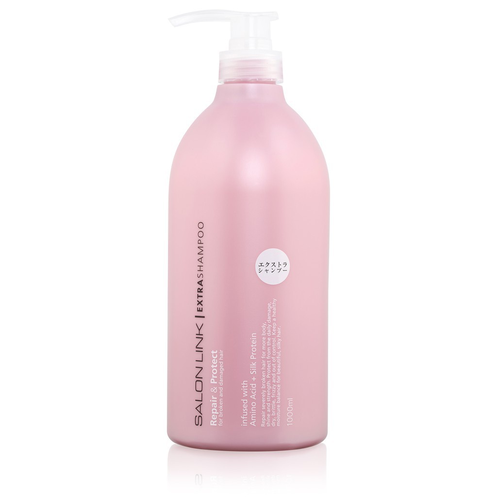 Dầu gội và dầu xả phục hồi tóc hư tổn Salon Link Extra Shampoo 1000ml