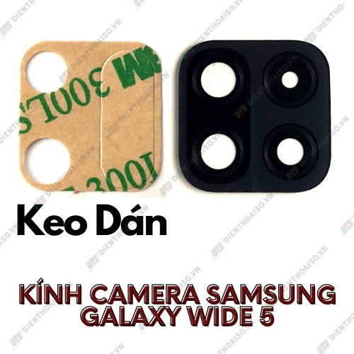 Mặt kính camera samsung wide 5 có sẵn keo dán