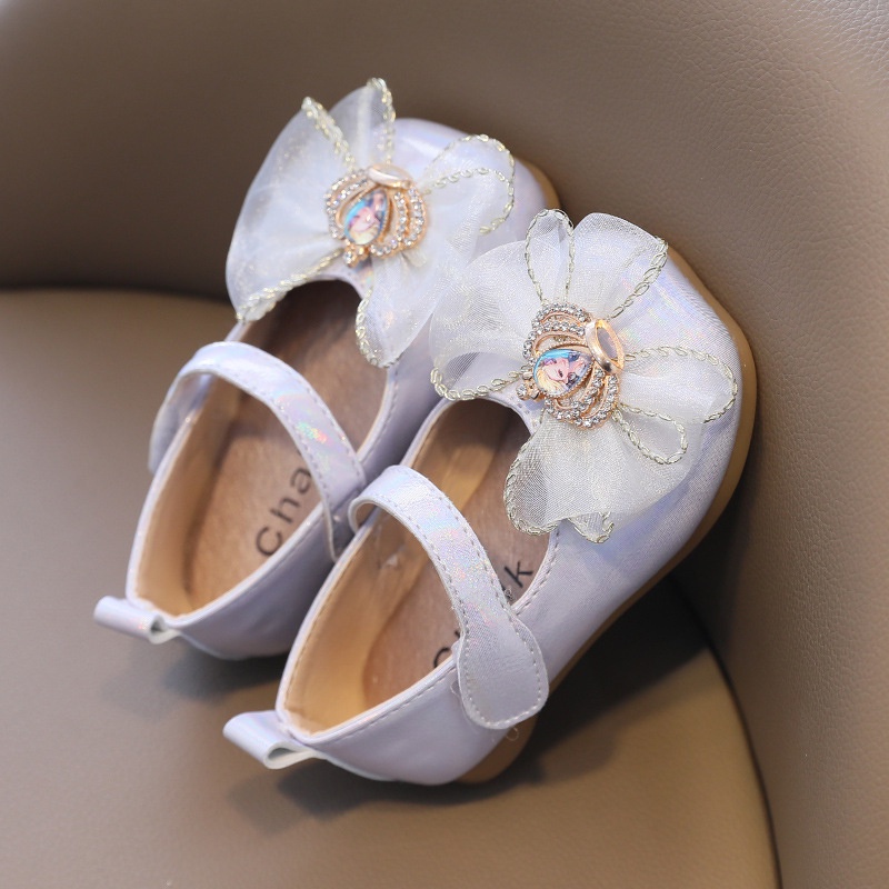 Giày Da Thời Trang Xuân Thu Xinh Xắn Dành Cho Bé Gái