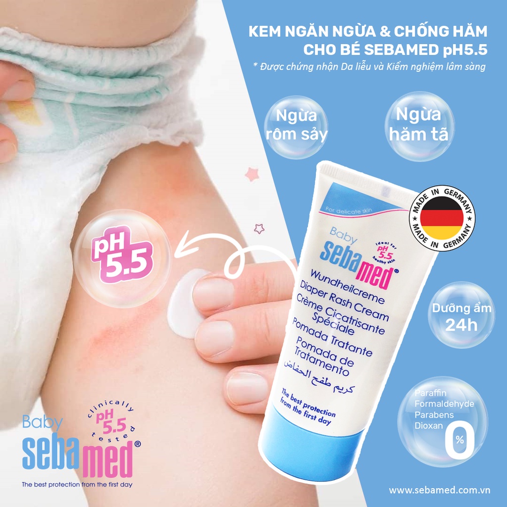 Bộ sản phẩm tắm gội dành cho trẻ sơ sinh Sebamed - Special Gift Set