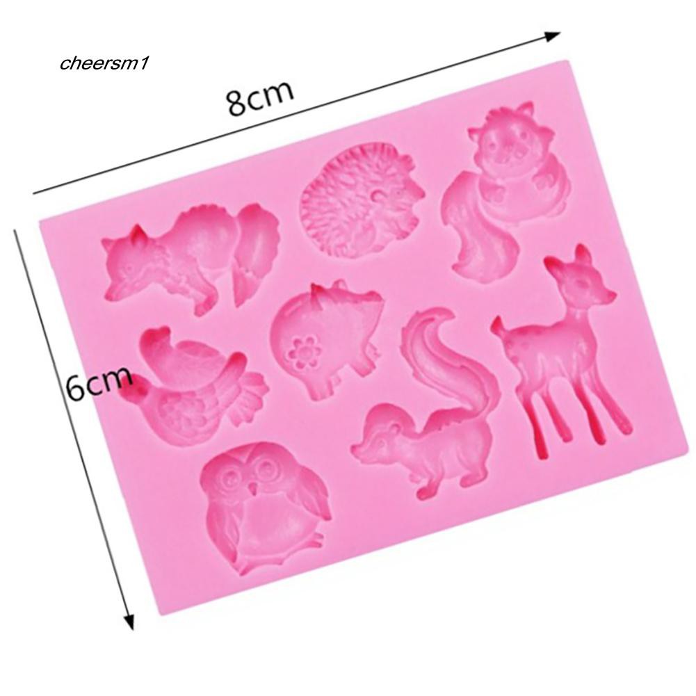 Khuôn silicon làm kẹo đường hình con sóc