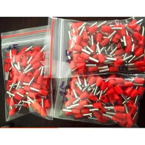 Đầu cos Pin thau E1508 ( bịch 100 cái)