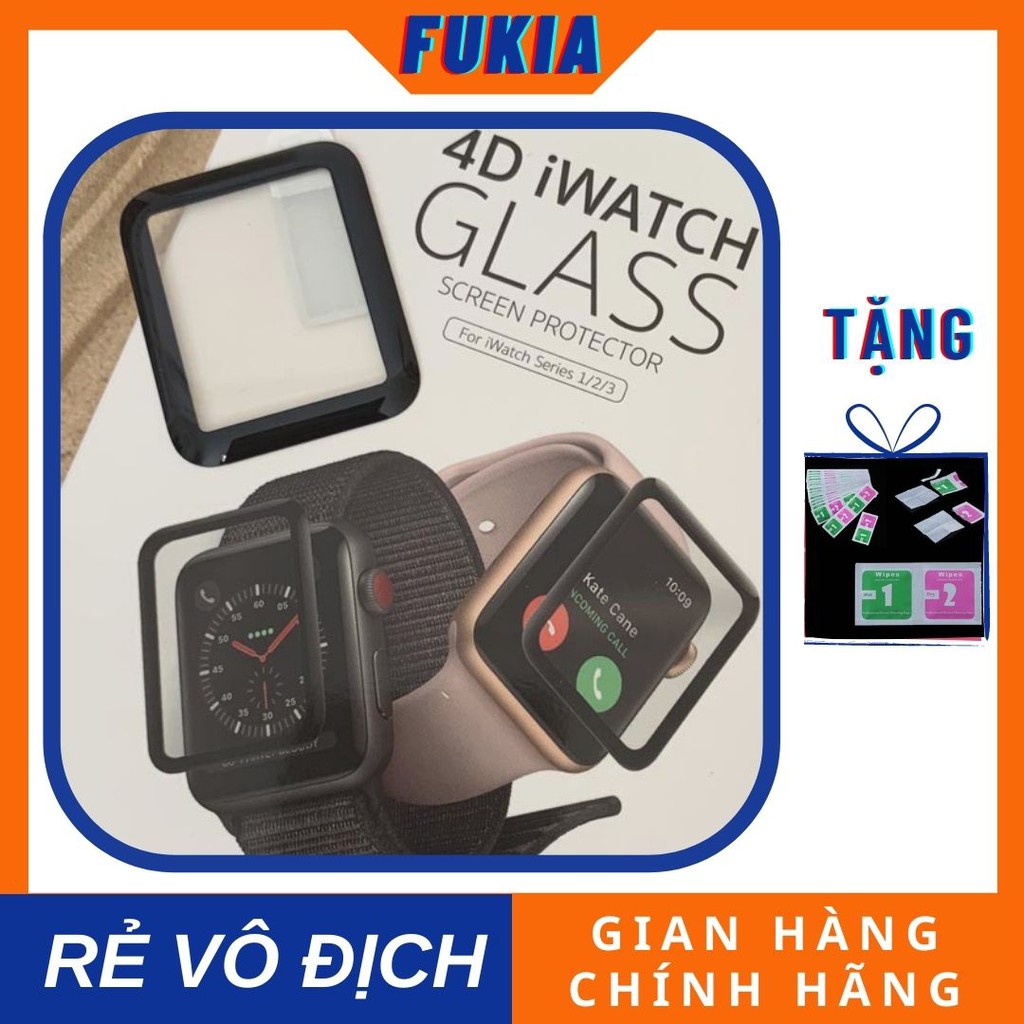 Kính Cường Lực 4D Cotecci Apple Watch cho Đồng Hồ Thông Minh iWatch Apple Watch 1/2/3/4/5/6/SE size 38/40/42/44mm