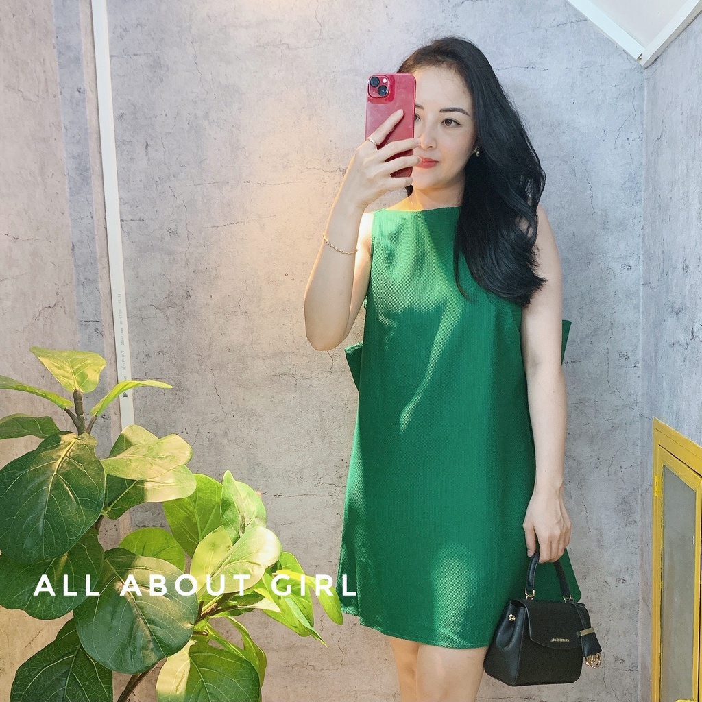 Đầm xuông nơ to ngay lưng - AAG99