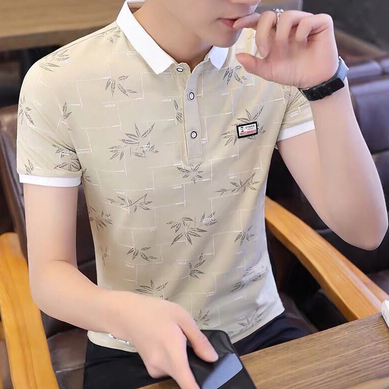 Áo thun nam cổ bẻ ngắn tay cao cấp phong cách hàn quốc, áo thun polo nam MURADFASHION AT027 | BigBuy360 - bigbuy360.vn