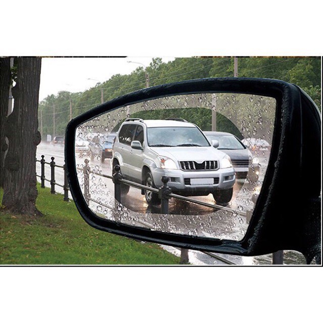 Phụ kiện ô tô, miếng dán gương chiếu hậu ô tô xe máy - Bộ 2 miếng chống nước mờ kính, 100% an toàn khi lái xe