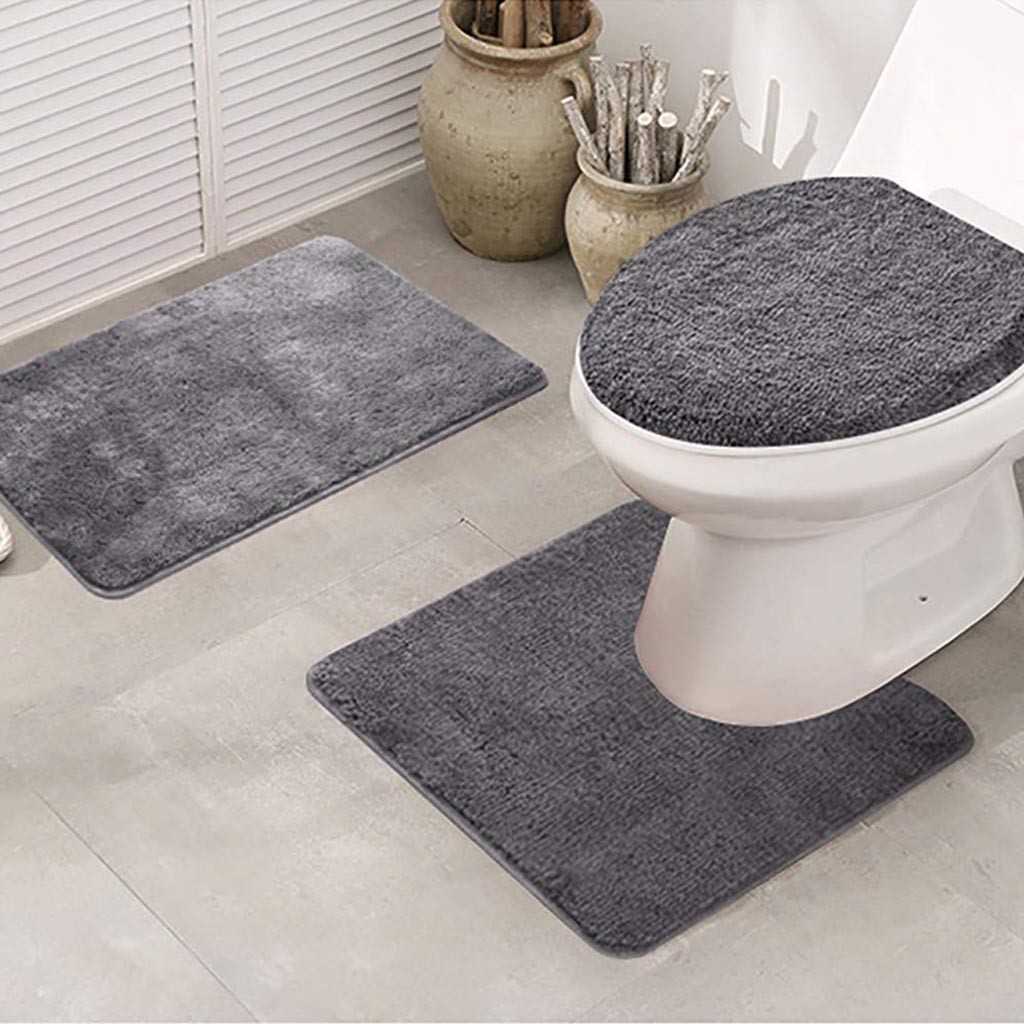 Bộ 3 Thảm Chùi Chân Nhiều Màu Chống Trượt Chất Lượng Cao