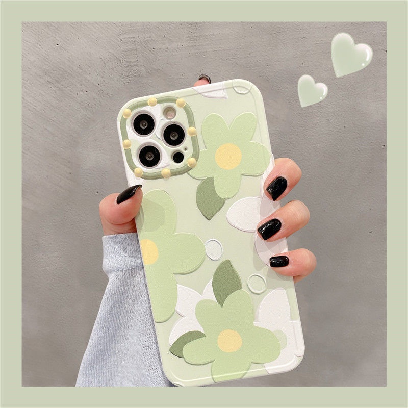 Green Flowers Pattern Phone Case For IPhone 11 12 Pro Max Xr XsMax 7 8 Plus SE 2020  Fa33e