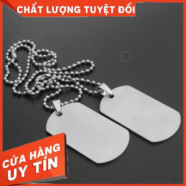 [GIẢM 50%] [CSJ] Dây chuyền thẻ bài inox cao cấp –DOGTAG CAM KẾT UY TÍN