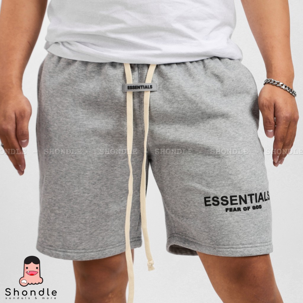 Quần Short Essentials Vải Nỉ Cotton Cao Cấp Unisex Nam Nữ