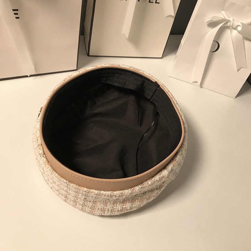 Nón Beret dạ nữ - mũ nồi len thu đông thời trang Hàn Quốc có dây rút - Nalita shop