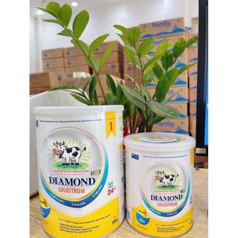 Sữa DIAMOND Colostrum dành cho trẻ từ 0-12 tháng tuổi , trẻ sinh non , thiếu tháng nhẹ cân , lon 400g/ lon 900g kèm quà