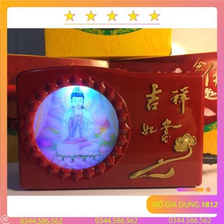 Đài niệm Phật 20 bài - Hình Ngài Quan Thế Âm toả hào quang