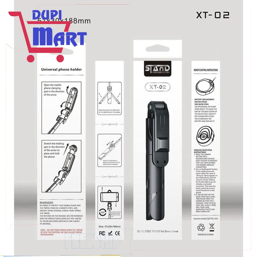 [SIÊU TIỆN ÍCH] Gậy Chụp Ảnh Tự Sướng XT02 3in1,có Bluetooth ,3 Chân Đa Năng, Chụp Hình Selfie, Giá đỡ điện thoại livest | BigBuy360 - bigbuy360.vn