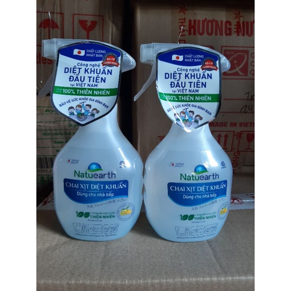 Xịt Diệt Khuẩn Natuearth Dùng Cho Nhà Bếp 410ml