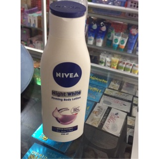 Sữa dưỡng thể Nivea săn da và dưỡng trắng ban đêm 250ml