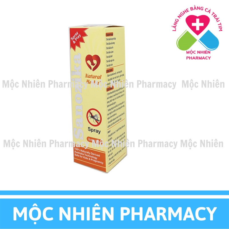 Xịt Muỗi Cho Bé, Xịt Muỗi Tinh Dầu, Sanozika, Bảo Vệ Da Khỏi Muỗi, Côn Trùng Đốt