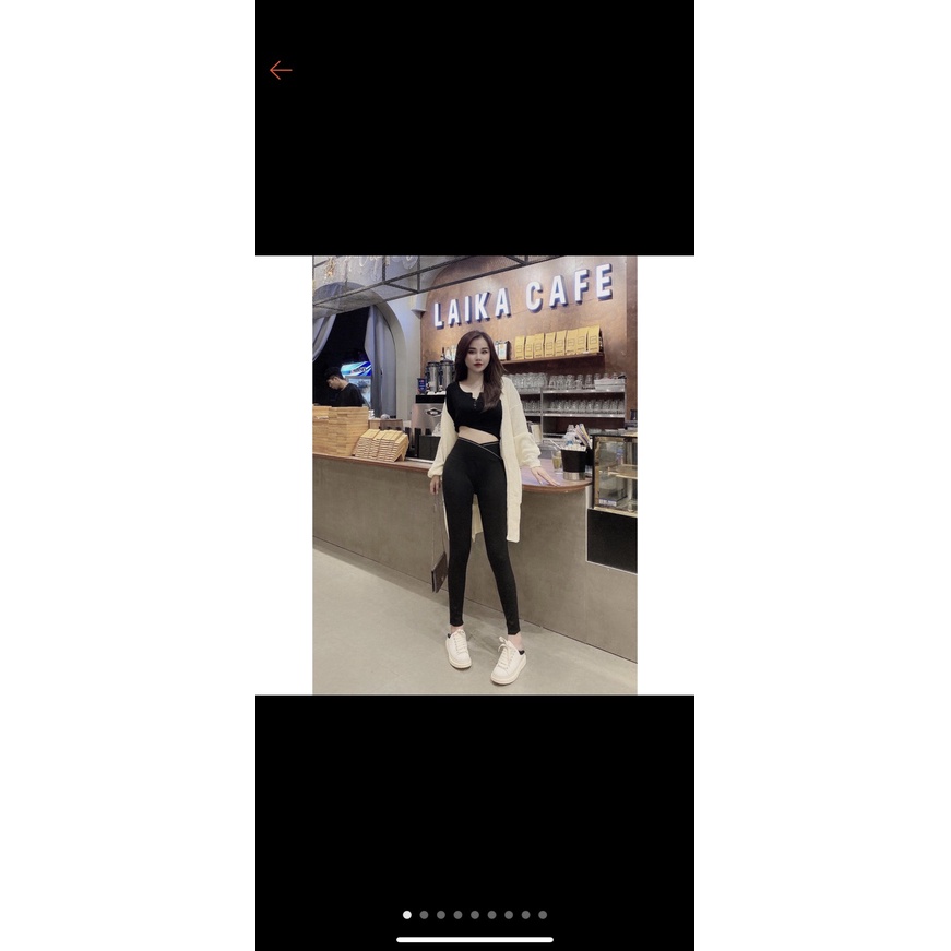 Quần legging nữ cạp chéo hot hit_ Quần legging nữ Umi loại 1 HH79 | BigBuy360 - bigbuy360.vn