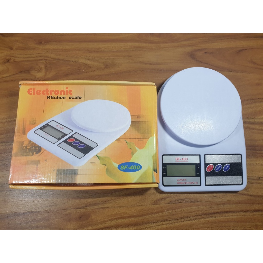 Cân điện tử Electronic Kitchen Scale 5kg SF-400 dùng trong nhà bếp -Cân tiểu ly - Điện nước gia dụng Hoàng Kim