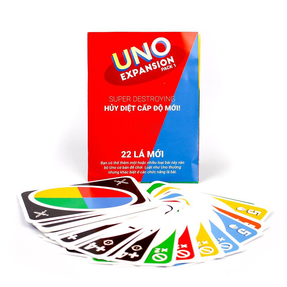  Combo Uno 2 bản mở rộng tặng kèm 2 bộ bọc bài