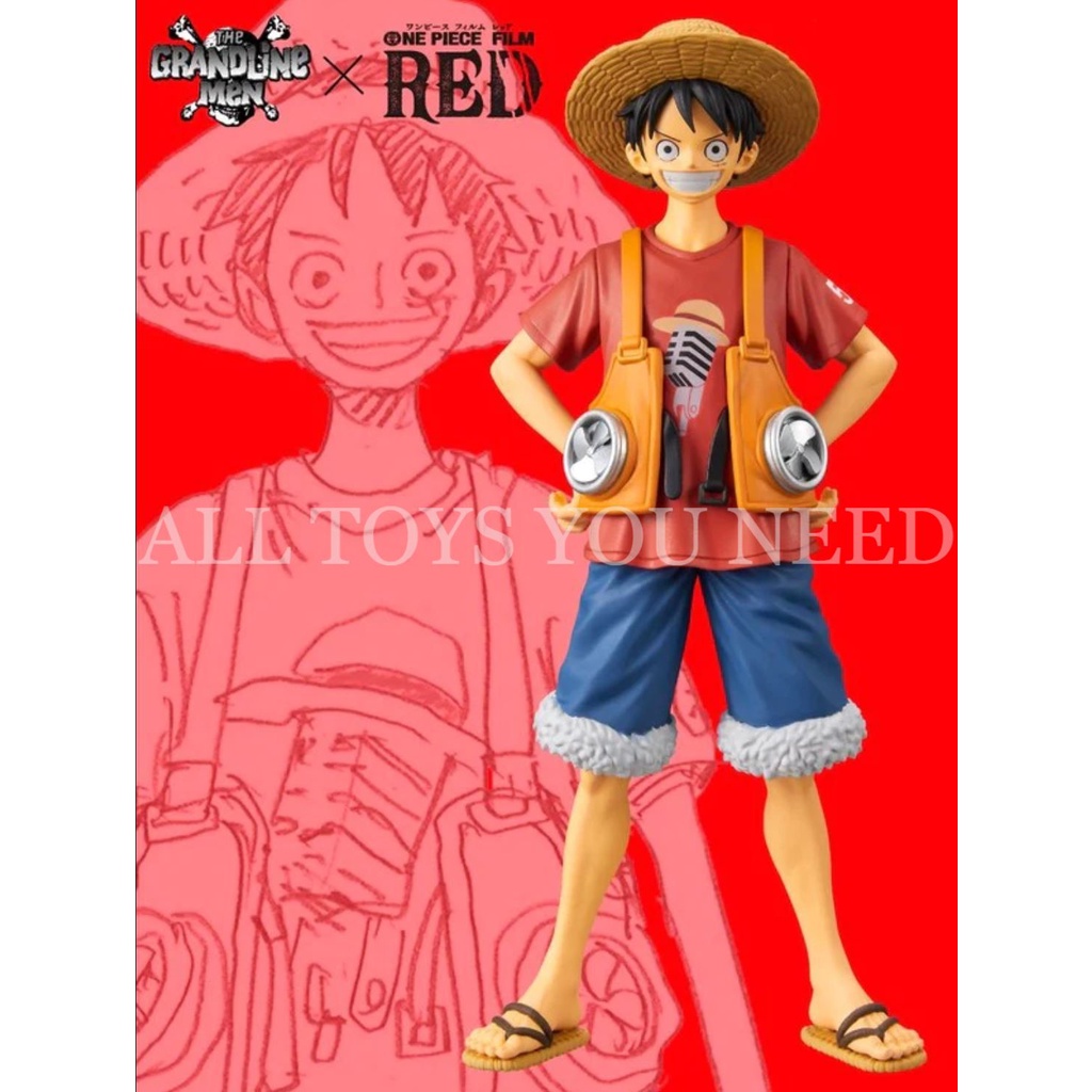 🔔 CÓ SẴN 🔔  Mô hình One Piece FILM RED DXF The Grandline Men Vol. 1 Monkey D. Luffy