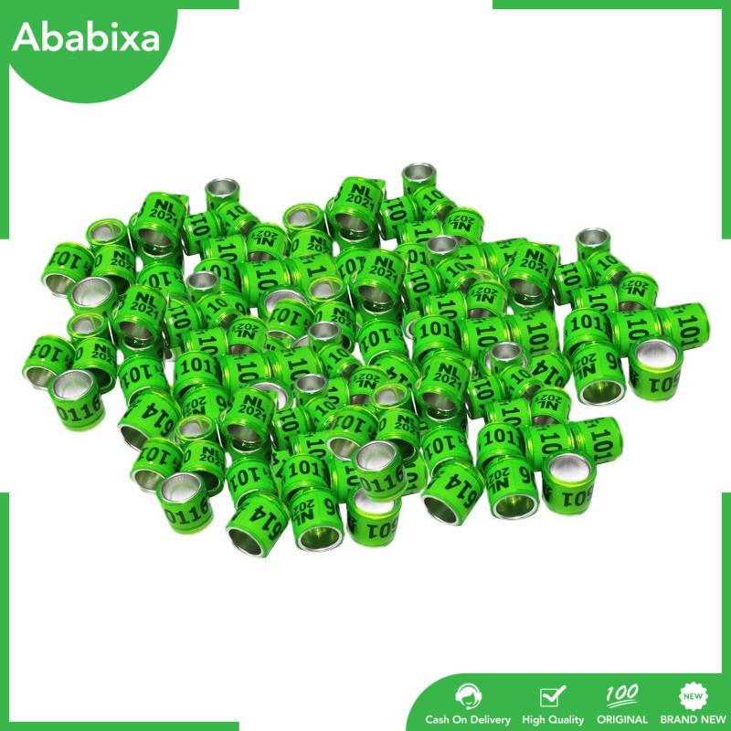 Set 100 Vòng Số Năm 2021 Bằng Nhôm Nhiều Màu Sắc Dùng Đeo Chân Chim Bồ Câu