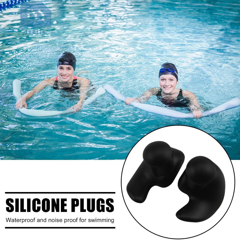 1 Cặp Nút Bịt Tai Chống Nước Khi Bơi Bằng Silicon