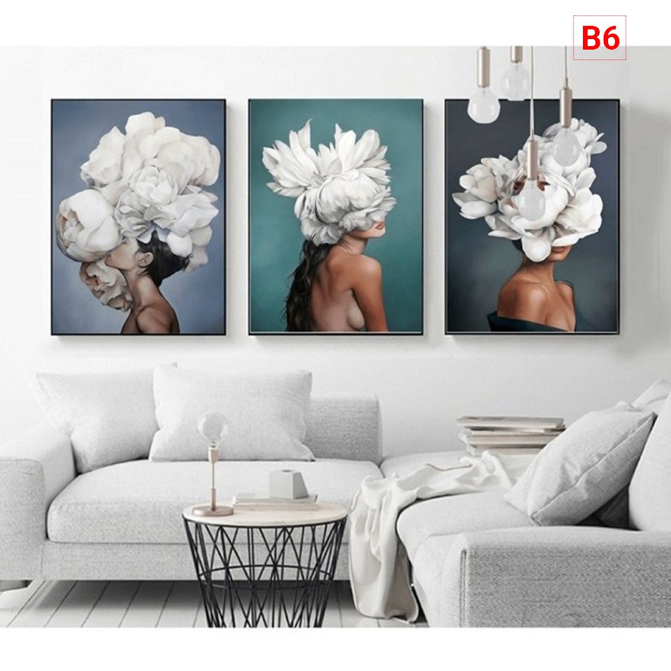 Set bộ 3 tranh canvas trang trí hot nhất khung gỗ, tặng kèm đinh, không cần khoan tường | BigBuy360 - bigbuy360.vn