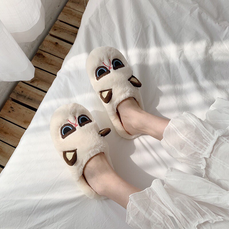 Dép bông hình mắt