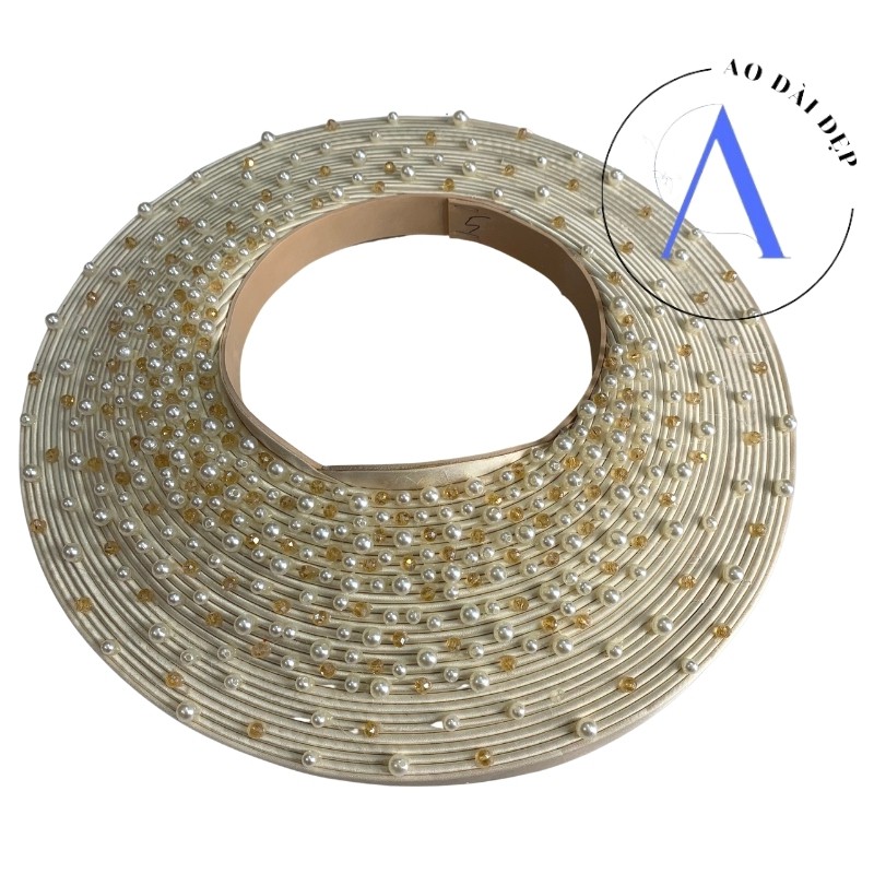 Mấn Đội Đầu - Mấn Áo Dài Cho Cô Dâu Đính Đá MAN10