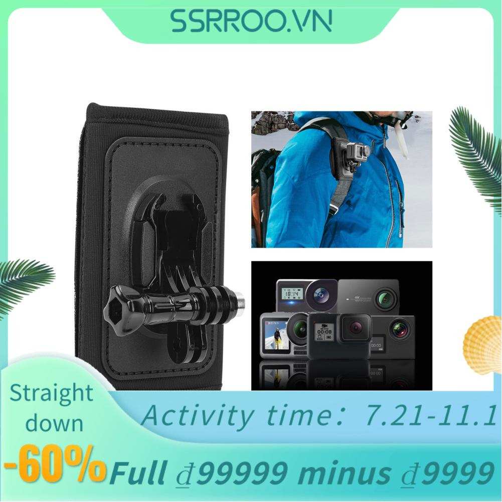 Ngàm lắp máy quay hành trình 2 đầu xoay linh hoạt dùng gắn quai balo đeo vai | BigBuy360 - bigbuy360.vn