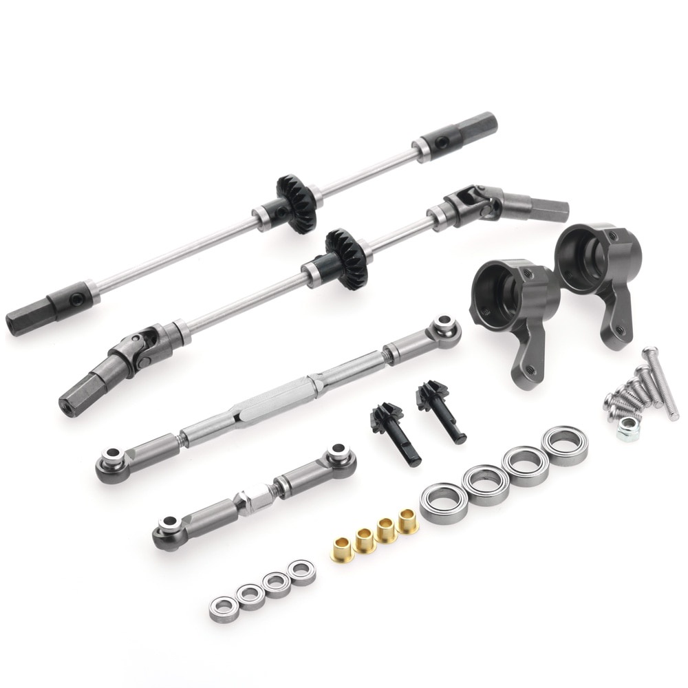 Nâng cấp trục cầu bánh răng kim loại cho WPL B14 B24 B-24 C14 C24 C-24 B16 B36 Q60 1/16 RC Phụ tùng ô tô Bánh răng trục sau bằng kim loại
