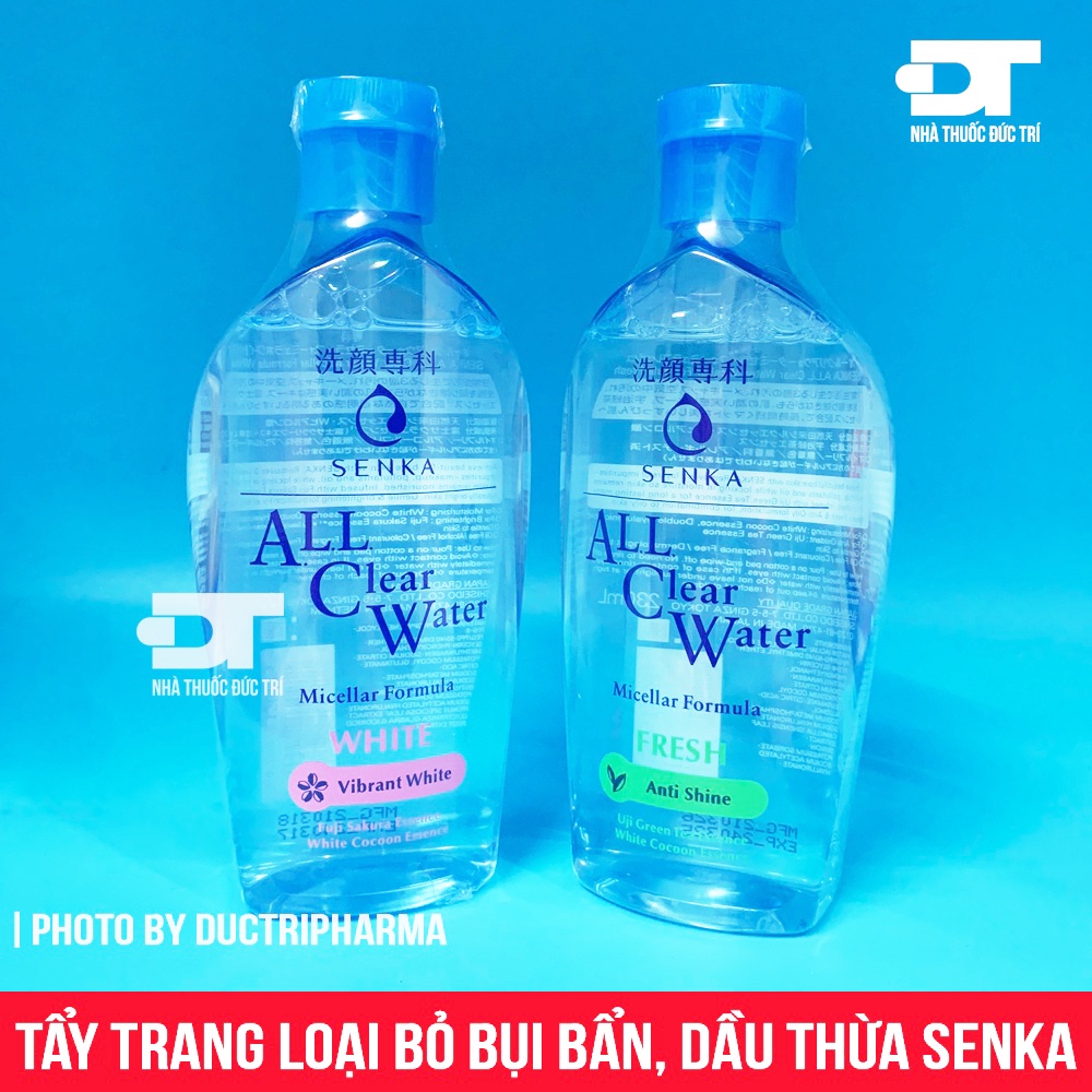 Nước tẩy trang SENKA A.L.L. CLEAR WATER Micellar Formula White 230ml