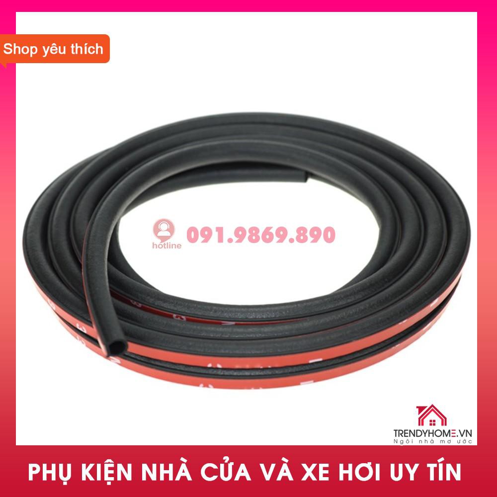 5 MÉT Gioăng cao su, ron cao su, gioăng chống ồn xe hơi chữ D (loại to KT 15x15mm) chống ồn, chống bụi ( Ron cao su 3M)