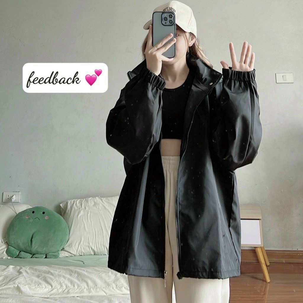 Áo Khoác Jacket Varsity Dù 2 Lớp In SMILE NÓN RỜI Form Rộng Nam Nữ Unisex Phong Cách Hàn Quốc Ulzzang