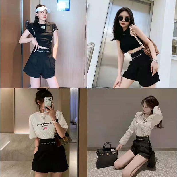 Quần Short Lưng Cao Phối Khóa Kéo Thời Trang Mới 2020