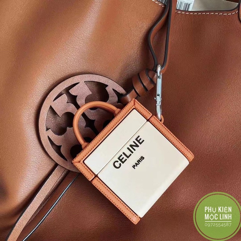 ☘️Tặng kèm móc sắt☘️Case Airpod 1 2 ...Vỏ bao bọc Túi trắng viền nâu Paris Cover đựng tai nghe không dây airpods silicon
