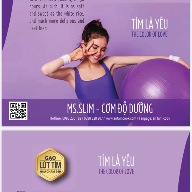 Cơm gạo lứt tím