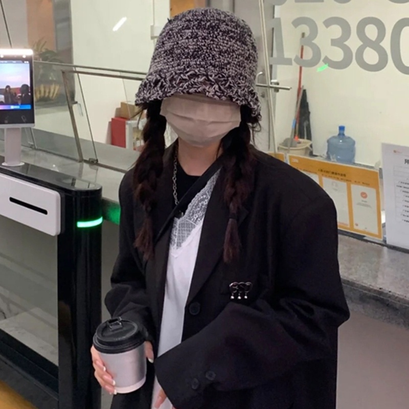 Mũ Dệt Kim Giữ Ấm Mùa Đông Chống Gió Dễ Thương Cho Nữ