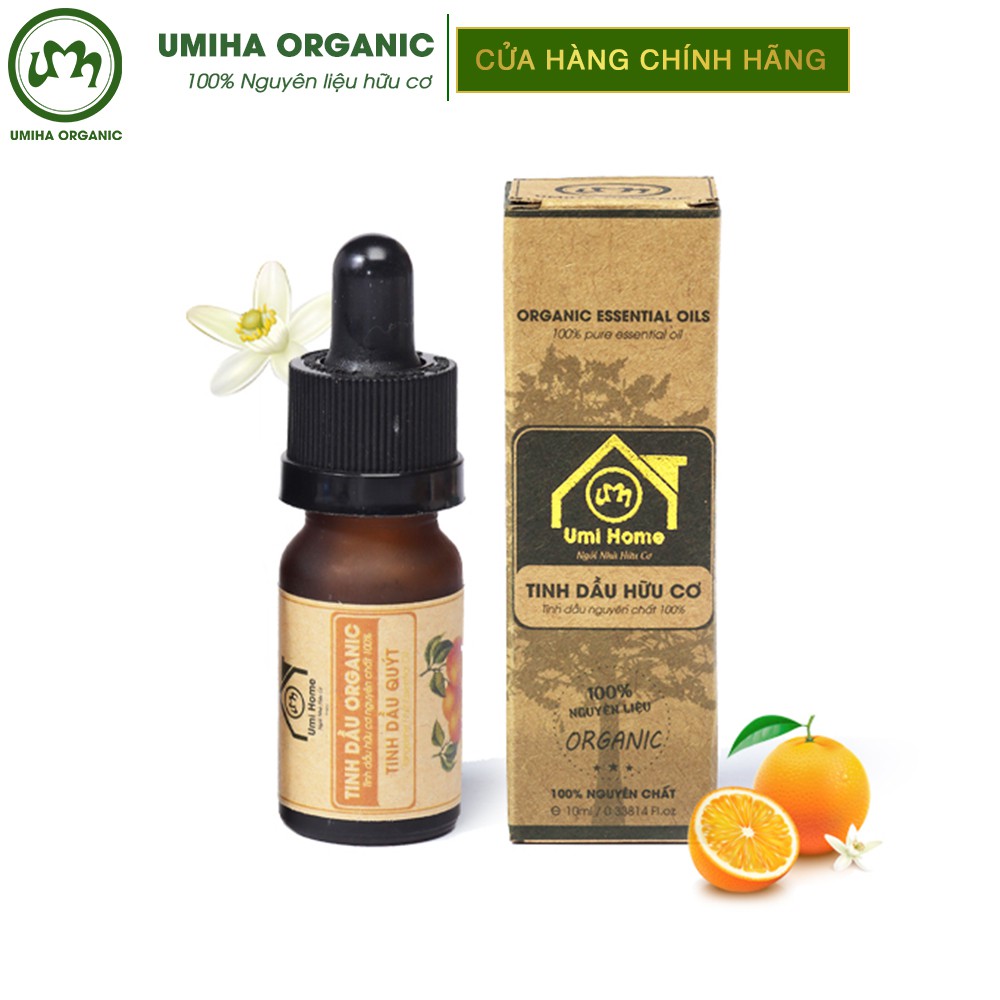 Tinh dầu Quýt hữu cơ UMIHA nguyên chất | Mandarin Essential Oil 100% Organic 10ml