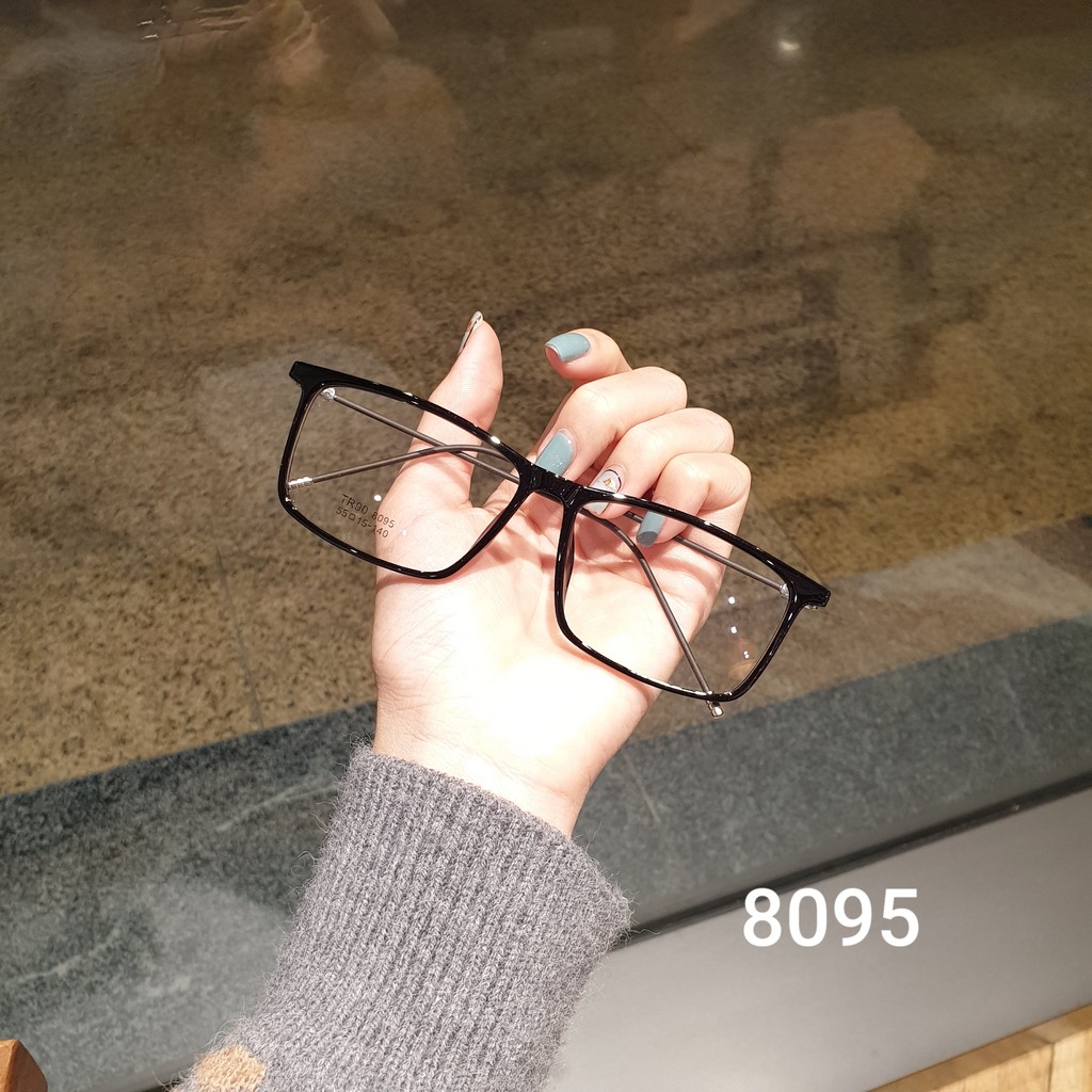 Gọng kính càng tăm vuông, Gọng kính cận thời trang nam nữ 8095