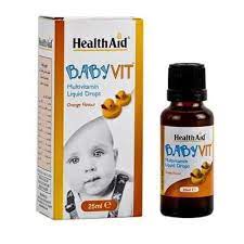 BabyVit Multivitamin Liquid Drops HealthAid- Bổ Sung Vitamin Cho Trẻ Sơ Sinh Và Trẻ Nhỏ- Chai 25ml