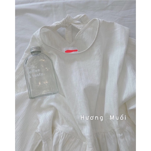 Áo babydoll buộc nơ sau