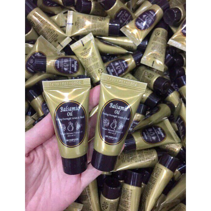 Sỉ 1 tuýp Tẩy da chết kiêm Mặt nạ ngủ Skinfood tuýp 10ml
