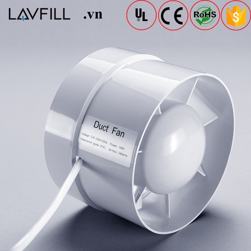 Quạt thông gió đường ống đồng trục LAVFILL LFI-09S; LFI-11S; LFI-13S